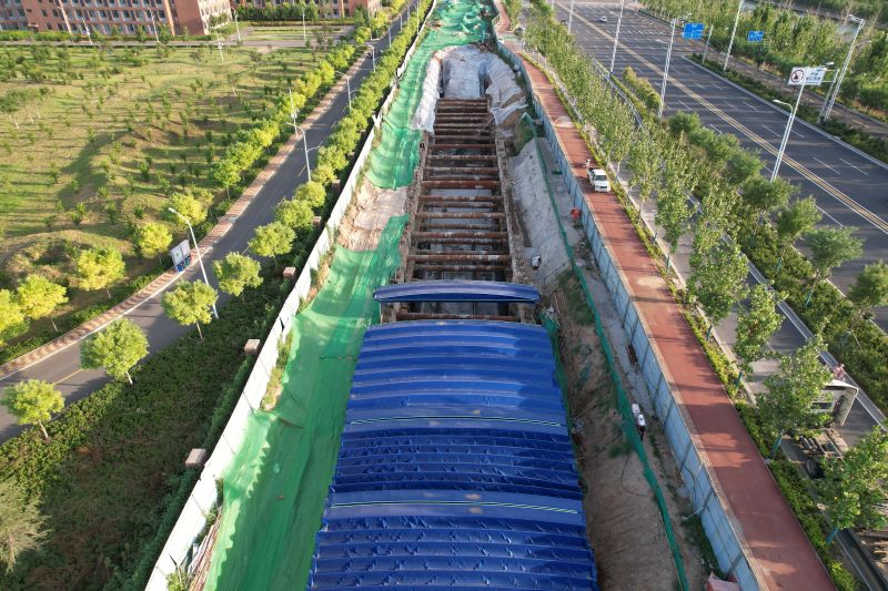 路橋公司邯鄲管廊項(xiàng)目航拍1